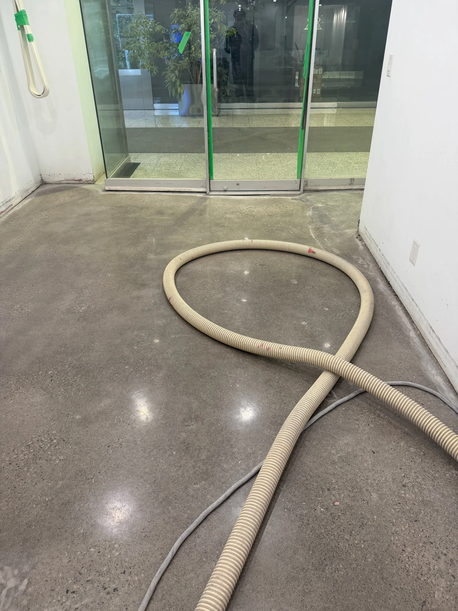 Commercial concrete floor by Fēnix Finish: office lobby